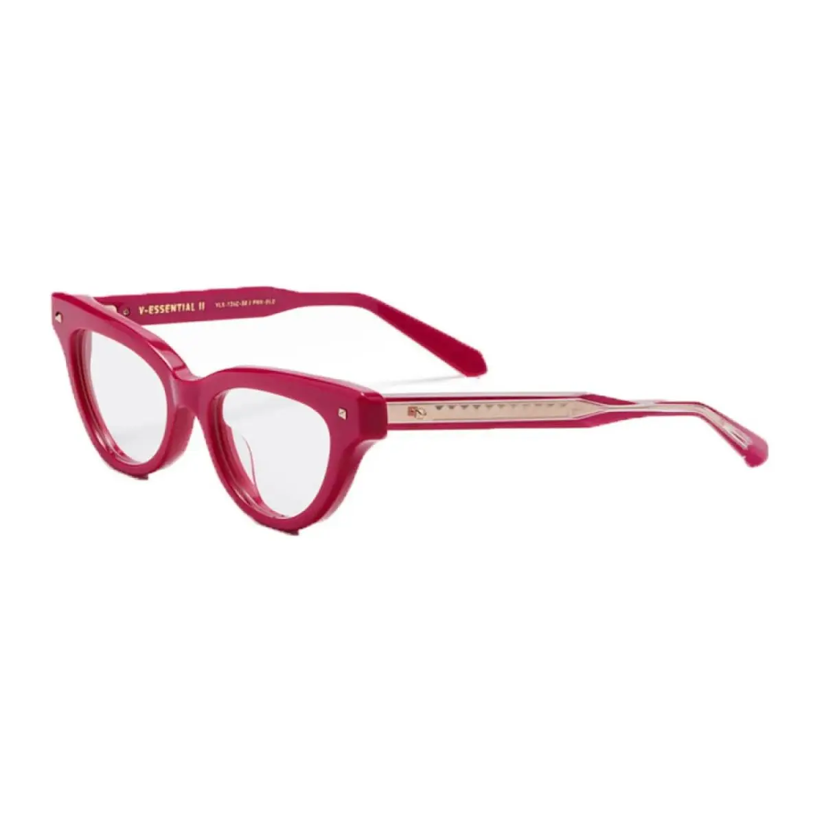 VLX-124 C Cat Eye Shiny Pink 50 mm Women`s Eyeglasses Frame by Valentino