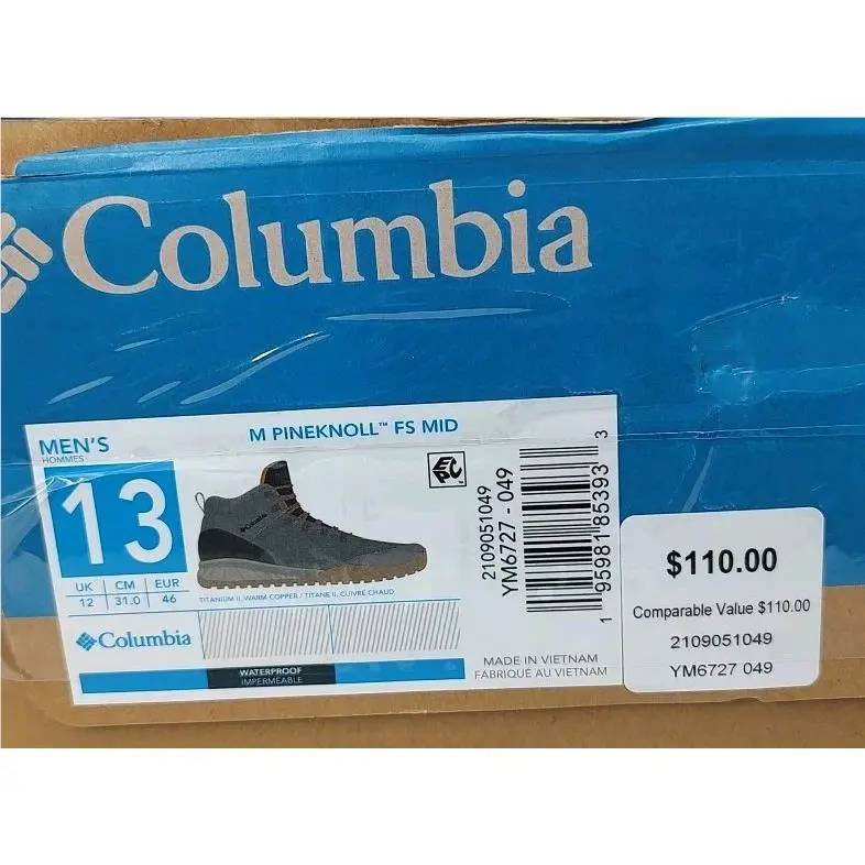 Columbia shoes - Pineknoll - Pineknoll - Grey & Black (UPC: 195981853933) 4
