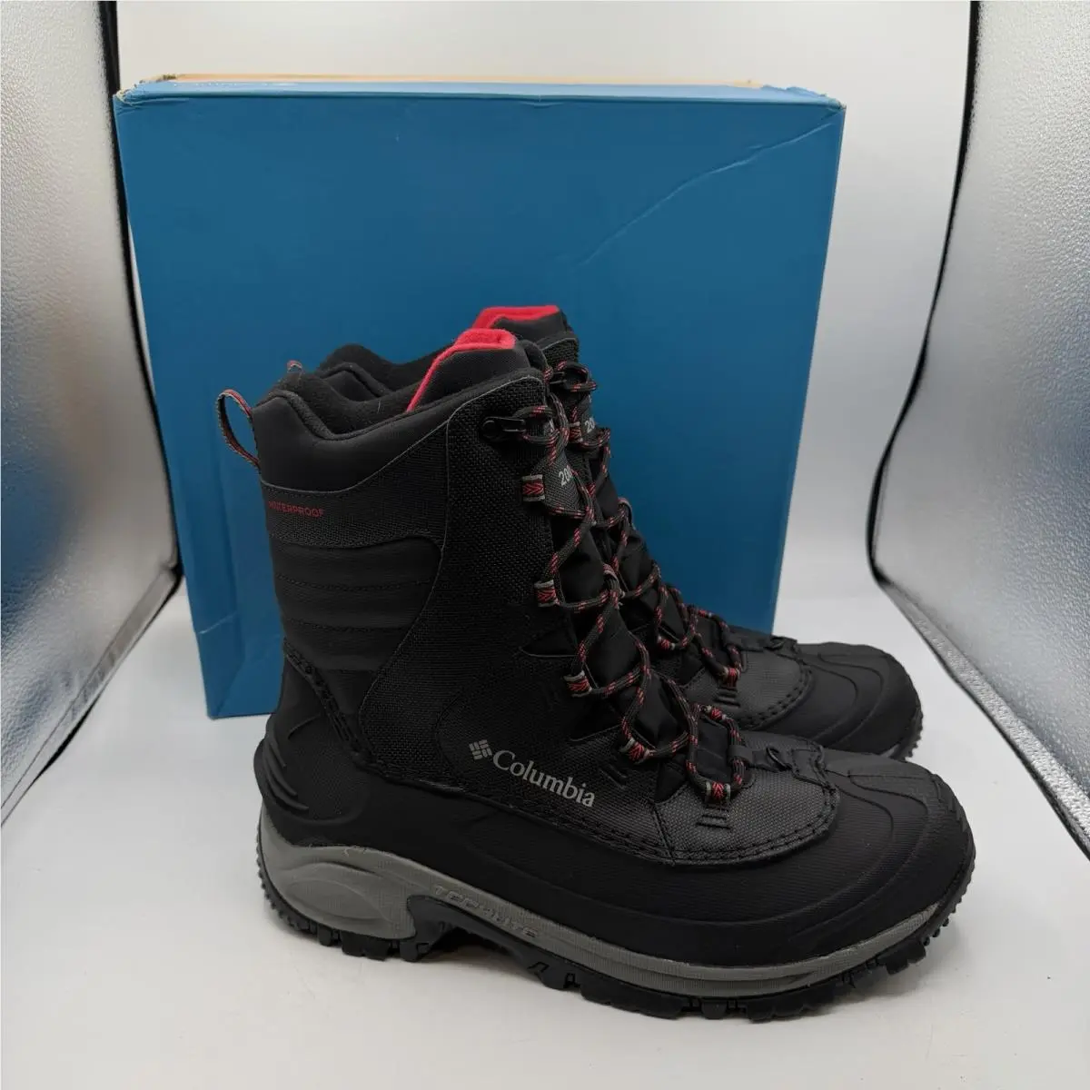 Columbia Bugaboot Iii Boots Mens Size 13 Black/red 200G Insulation Waterproof