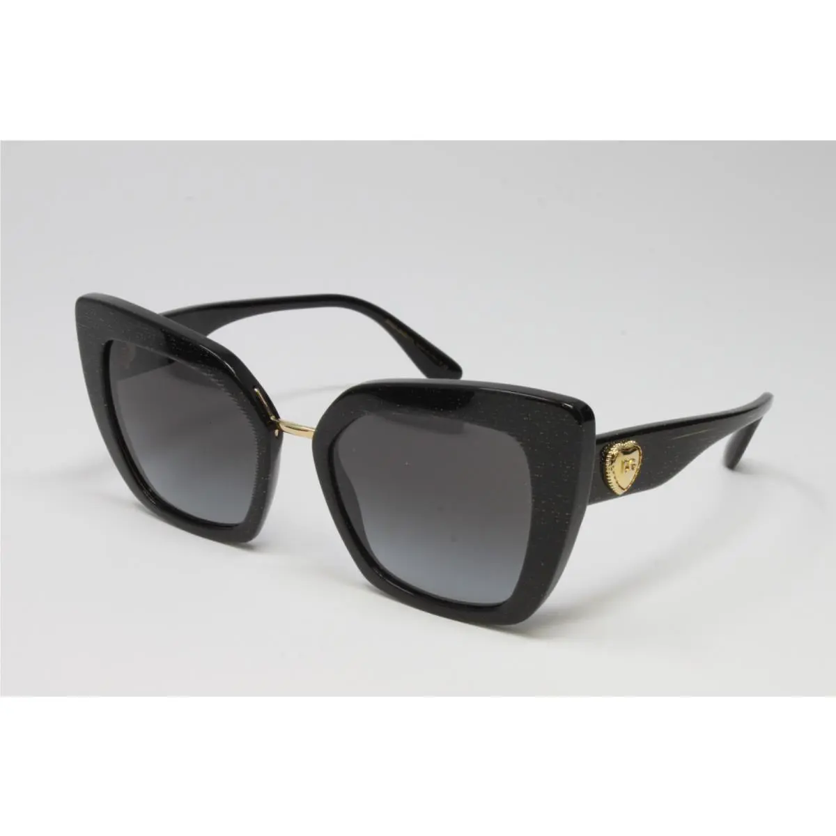 Dolce Dolce & Gabbana DG4359 32188G Gabbana DG4359 32188G Women`s Sunglasses Glitter Gold Black 52mm Italy