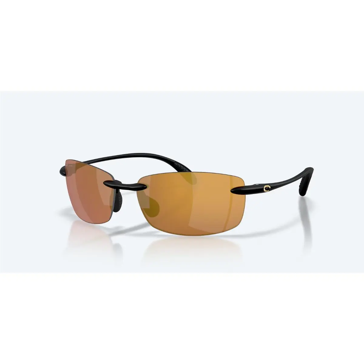 Costa Del Mar Sunglasses Ballast Matte Black /gold Mirror Polarized 580P Plastic