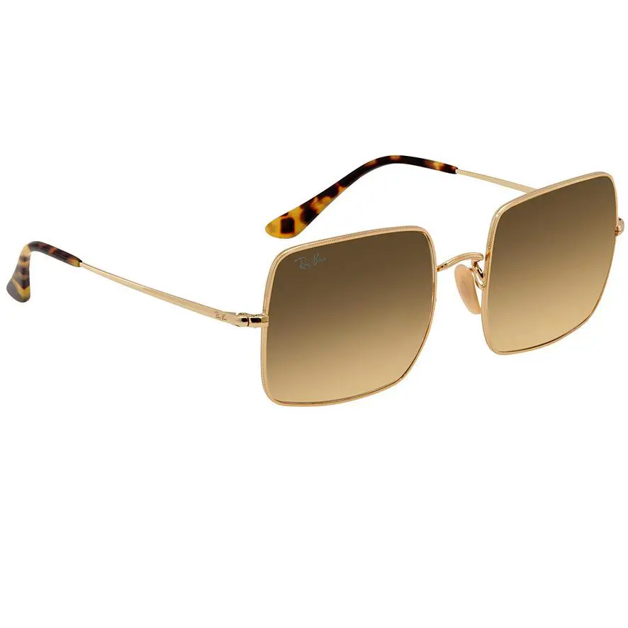 Ray Ban Ray-ban Women`s RB1971 914751 54 Square Sunglasses Gold/ Gradient Brown