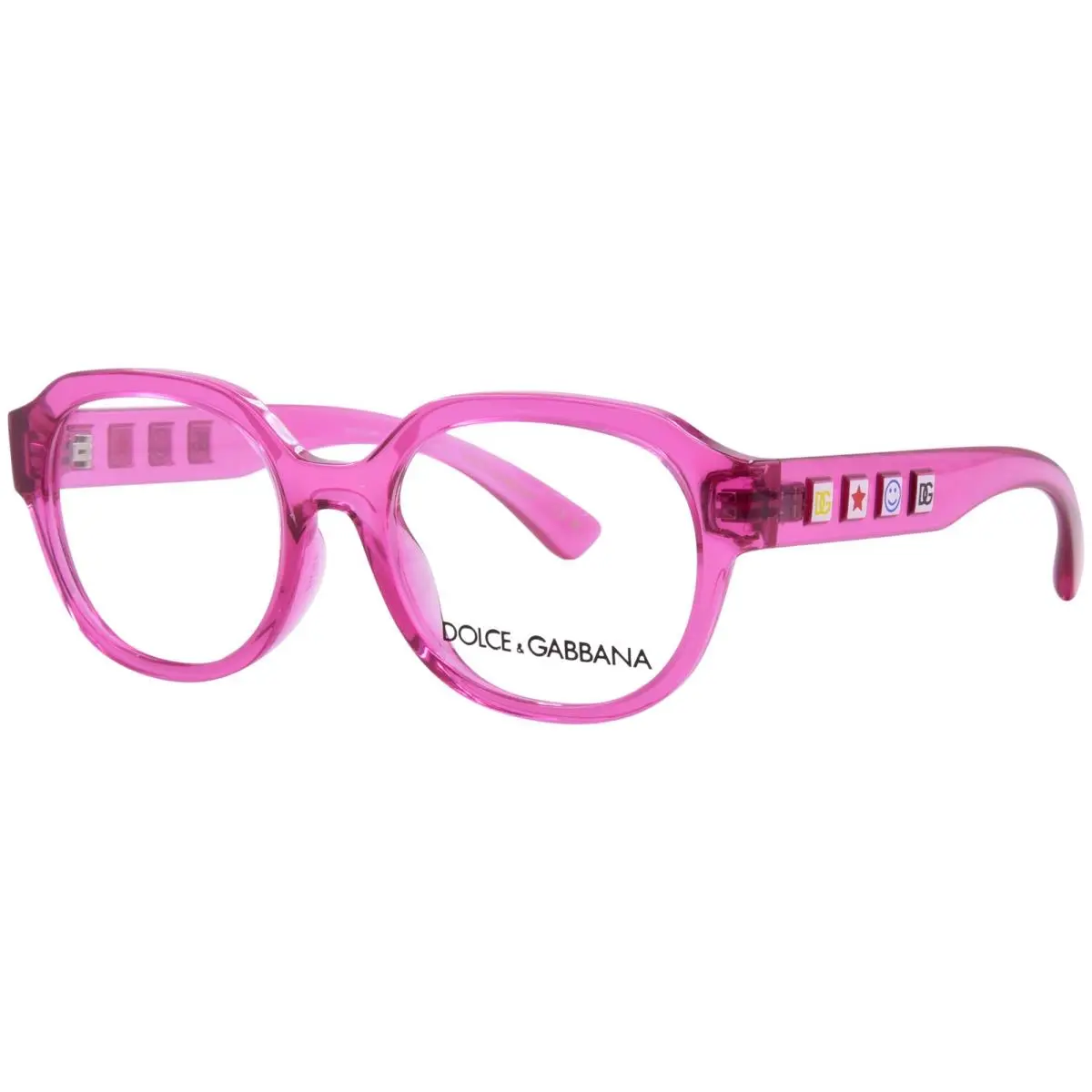 Dolce Gabbana DX5004U 3450 Eyeglasses Youth Kids Boy`s Fucsia Full Rim 48mm - Frame: Pink