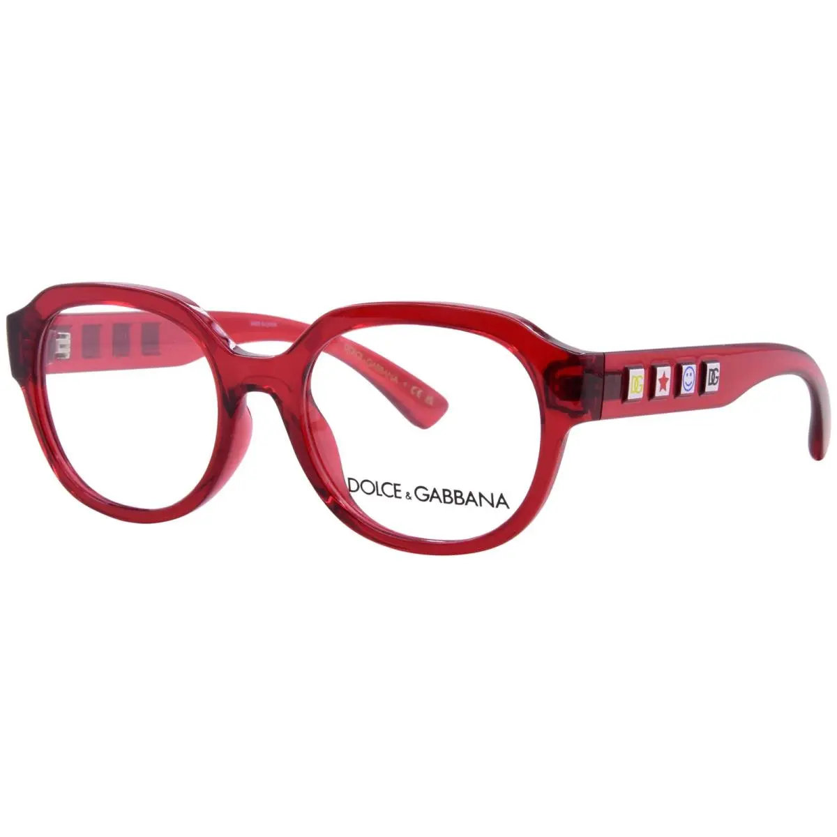 Dolce Gabbana DX5004U 3409 Eyeglasses Youth Kids Boy`s Red Full Rim 48mm