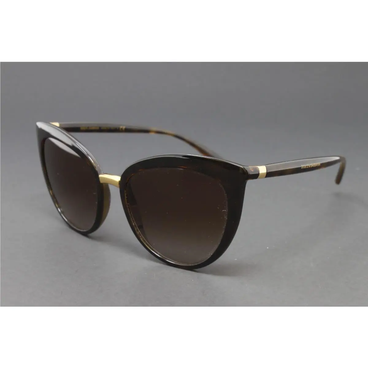 Dolce Gabbana DG6113-50213 Women`s Sunglasses Havana 55mm Cat Eye Plastic