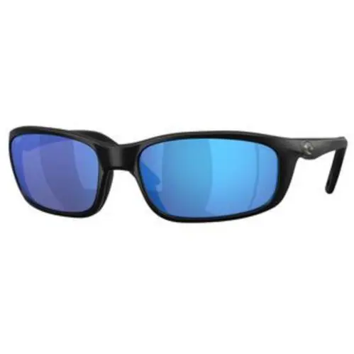 Costa Del Mar 6 S 9134 Matte Black Blue Mirror 580g Crystal Polarized 913405 Su