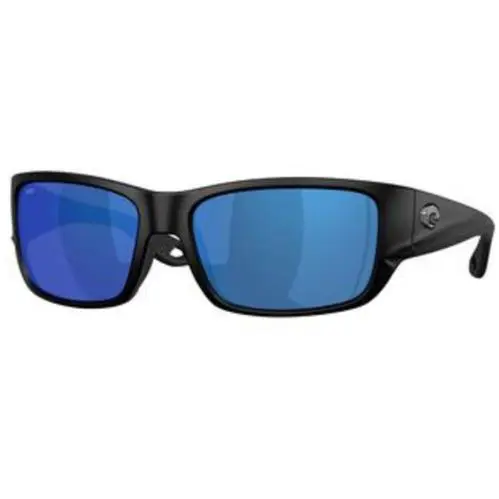 Costa Del Mar 6 S 9132 Matte Black Blue Mirror 580p Policarbonate Polarized 913