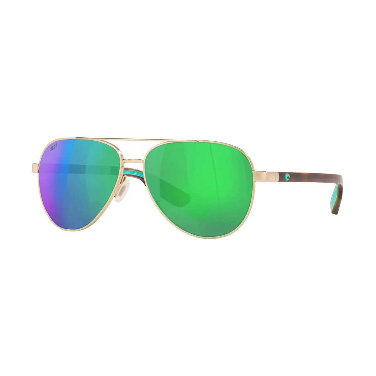 Costa Del Mar Peli Green Mirror Polarized Polycarbonate Unisex Sunglasses Pel