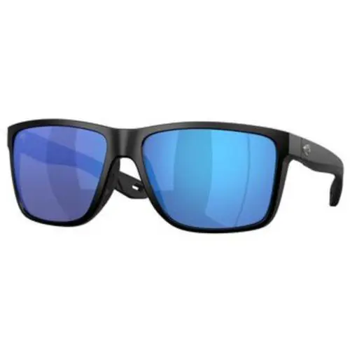 Costa Del Mar 6 S 9135 Matte Black Blue Mirror 580g Crystal Polarized 913502 Su