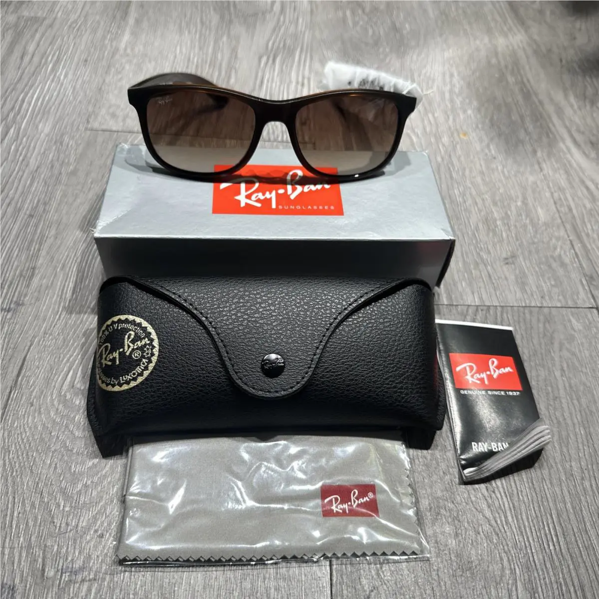Ray Ban RB4202 607313 Andy Matte Brown / Brown Grandient 55mm Sunglasses