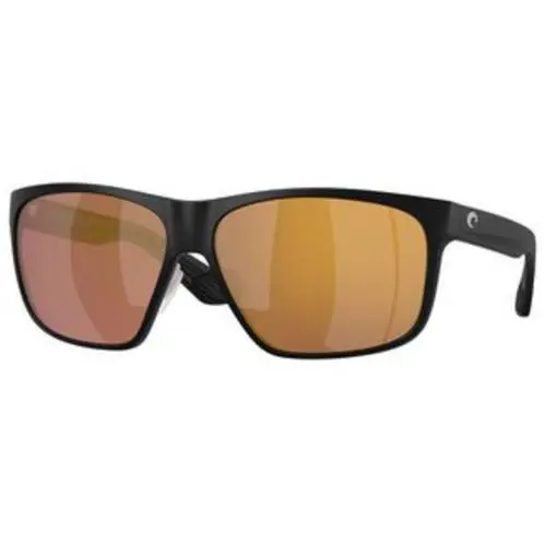 Costa Del Mar 6 S 9128 Matte Black Gold Mirror 580g Crystal Polarized 912804 Su