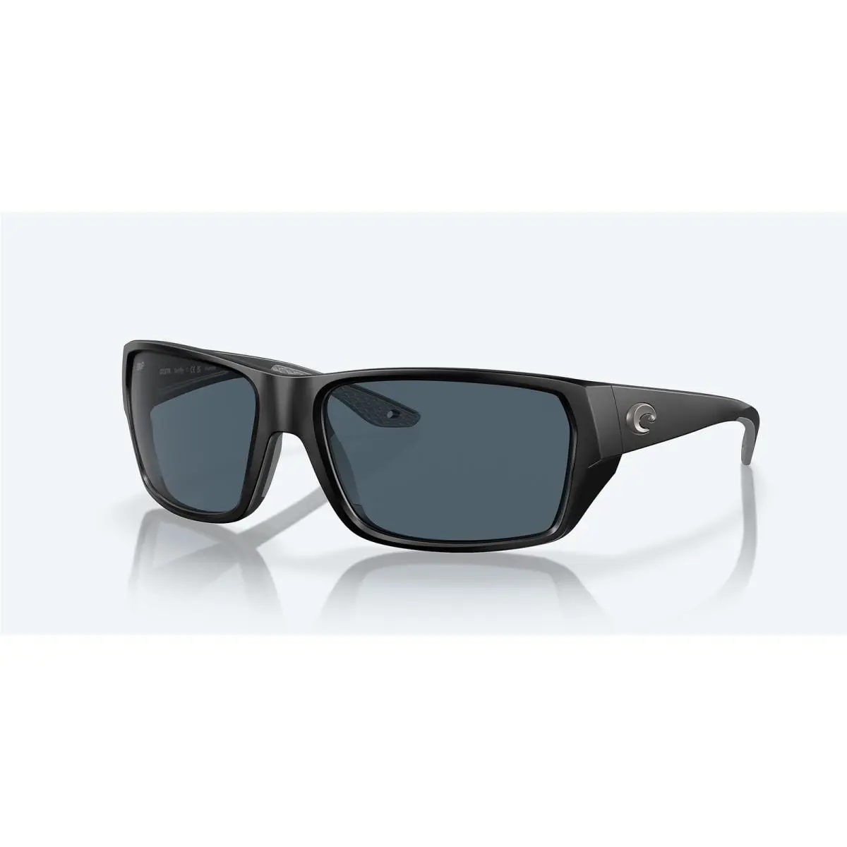 Costa Del Mar Tailfin Matte Black/gray 580P Polarized 60 mm Sunglasses