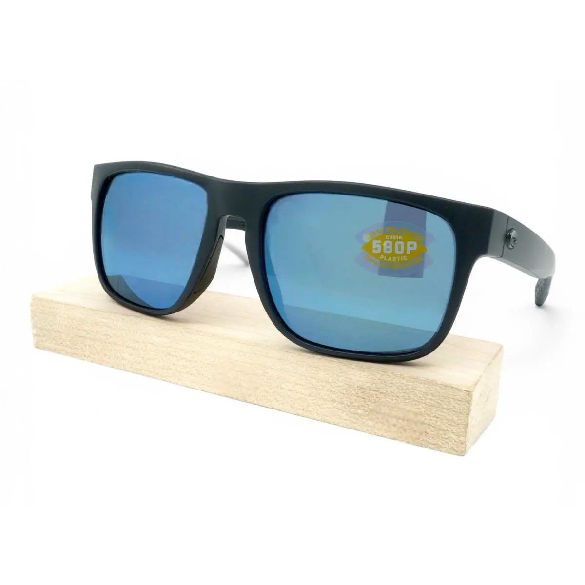 6S9008-06 Unisex Costa Spearo Polarized Sunglasses - Frame: Black, Lens: Blue