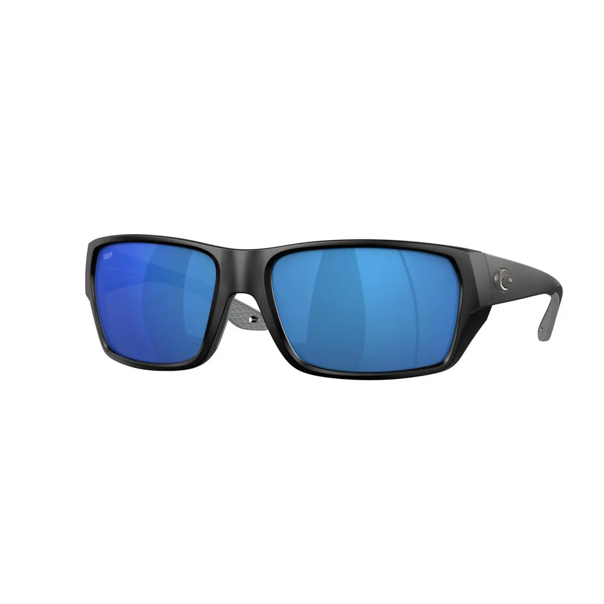 Costa Del Mar 06S 9113 Tailfin Matte Black Blue Mirro 911308 Sunglasses