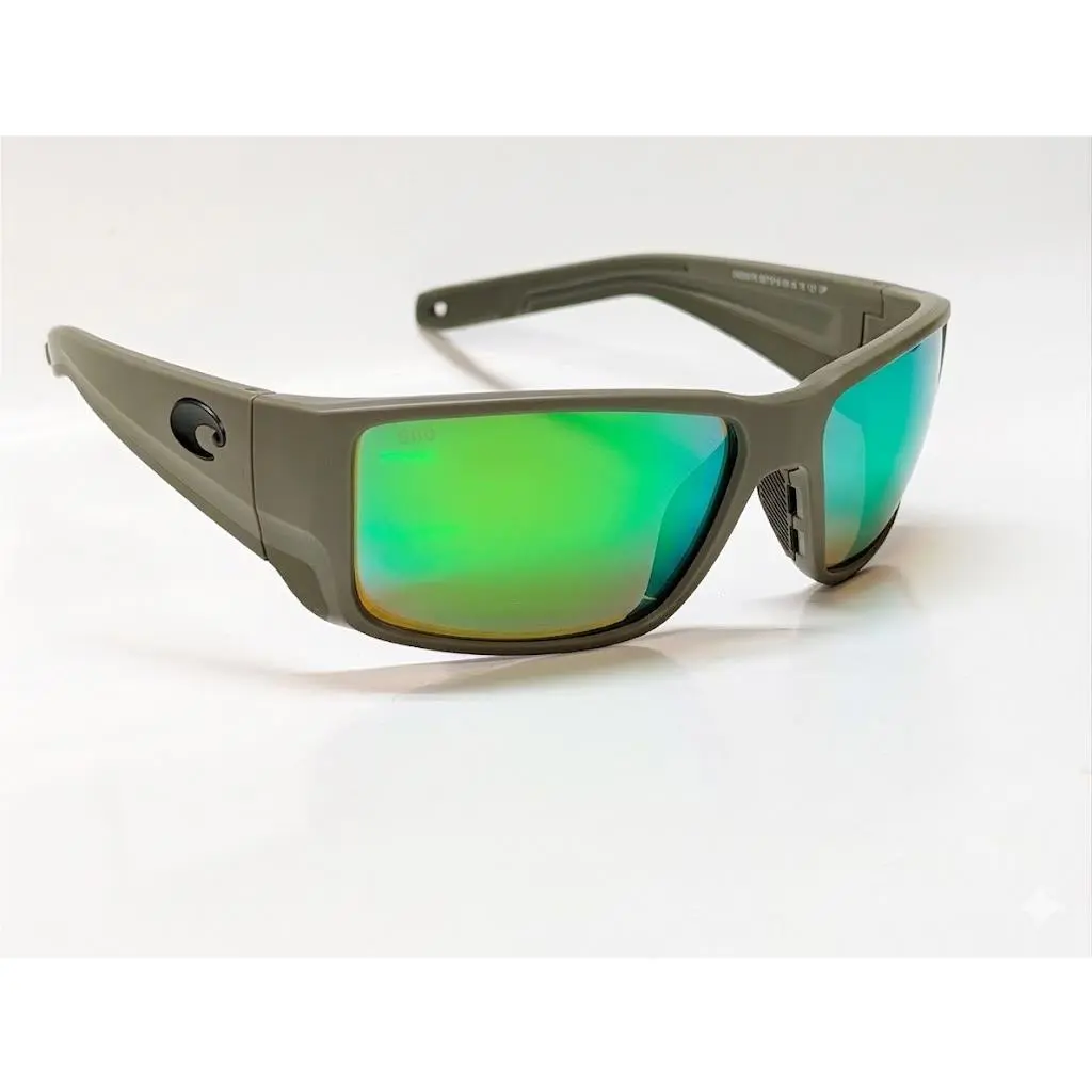 Costa Del Mar Blackfin Pro Sunglasses Matte Olive Frame Green 580 Glass Lens