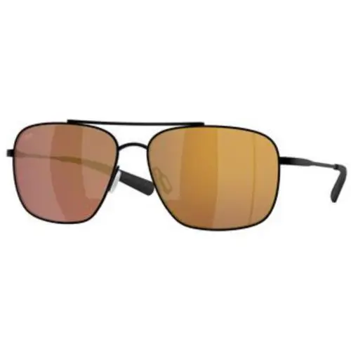 Costa Del Mar 6 S 6002 Satin Black Gold Mirror 580g Crystal Polarized 600224 Su