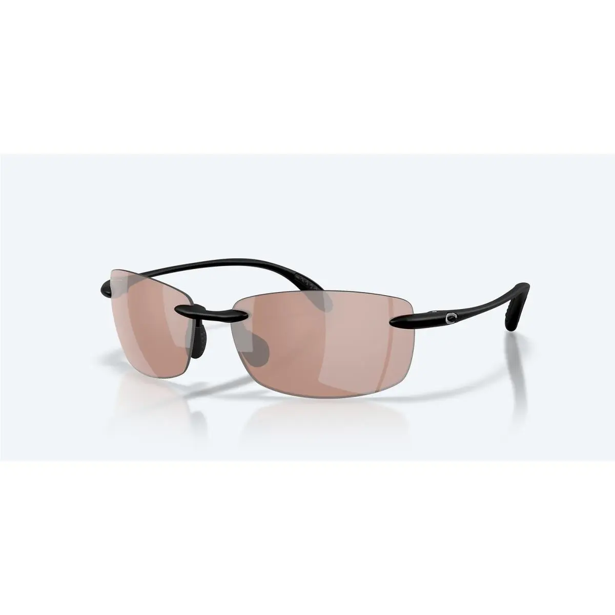 Costa Del Mar Ballast Matte Black/copper Silver Mirror 580P Polarized Sunglasses