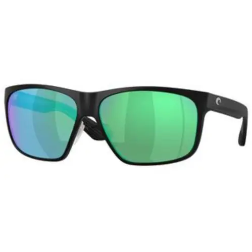 Costa Del Mar 6 S 9128 Matte Black Green Mirror 580g Crystal Polarized 912803 S