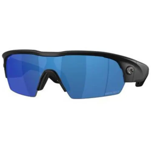 Costa Del Mar 6 S 9137 Matte Black Blue Mirror 580p Policarbonate Polarized 913