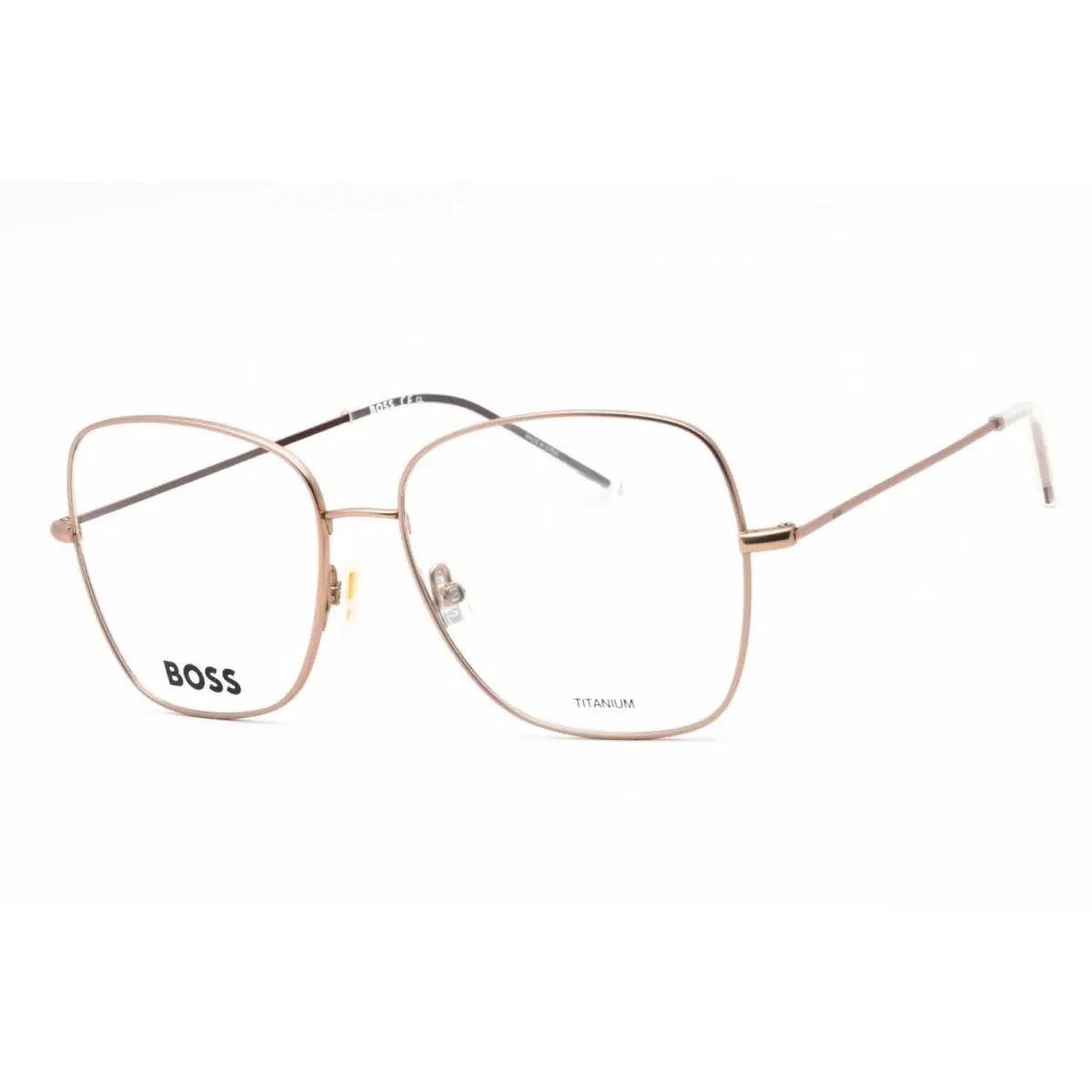 Hugo Boss 1214 G1C Eyeglasses Matte Red Gold Frame 55mm