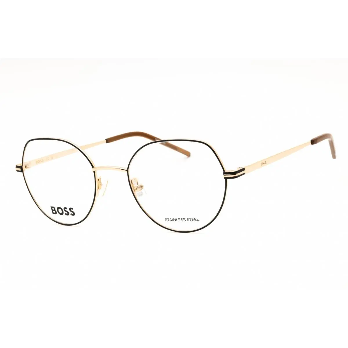 Hugo Boss Boss 1591 0RHL 00 Gold Black 51mm Eyeglasses