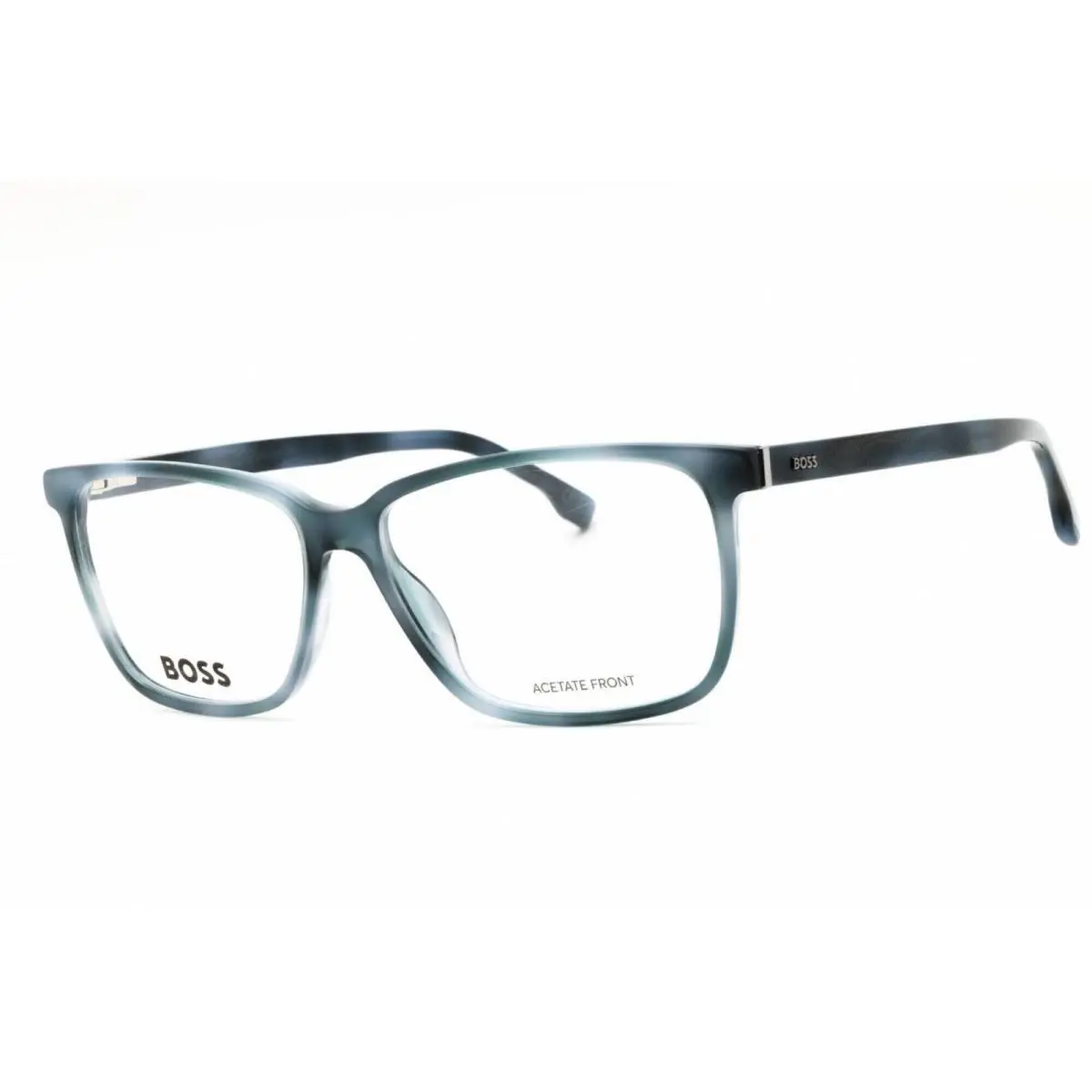 Hugo Boss Men`s Eyeglasses Blue/havana Rectangular Full Rim Frame 1300/U 0JBW 00