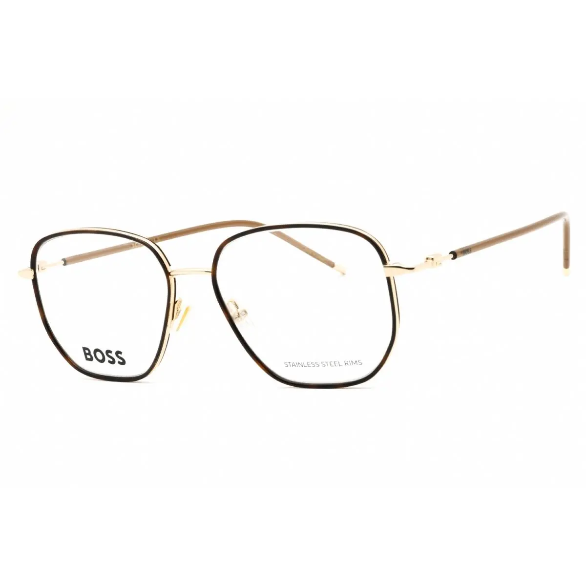 Hugo Boss 1430 06J Eyeglasses Gold Havana Frame 53mm