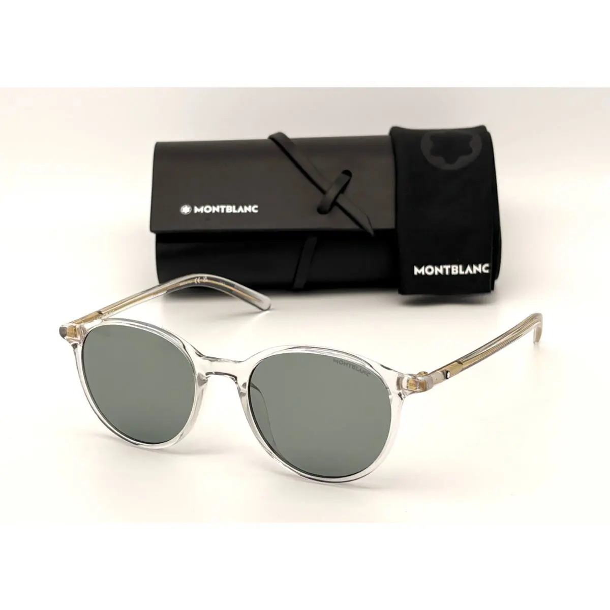 Montblanc Mont Blanc MB0326A 004 Crystal / Crystal Green 54mm Eyeglasses