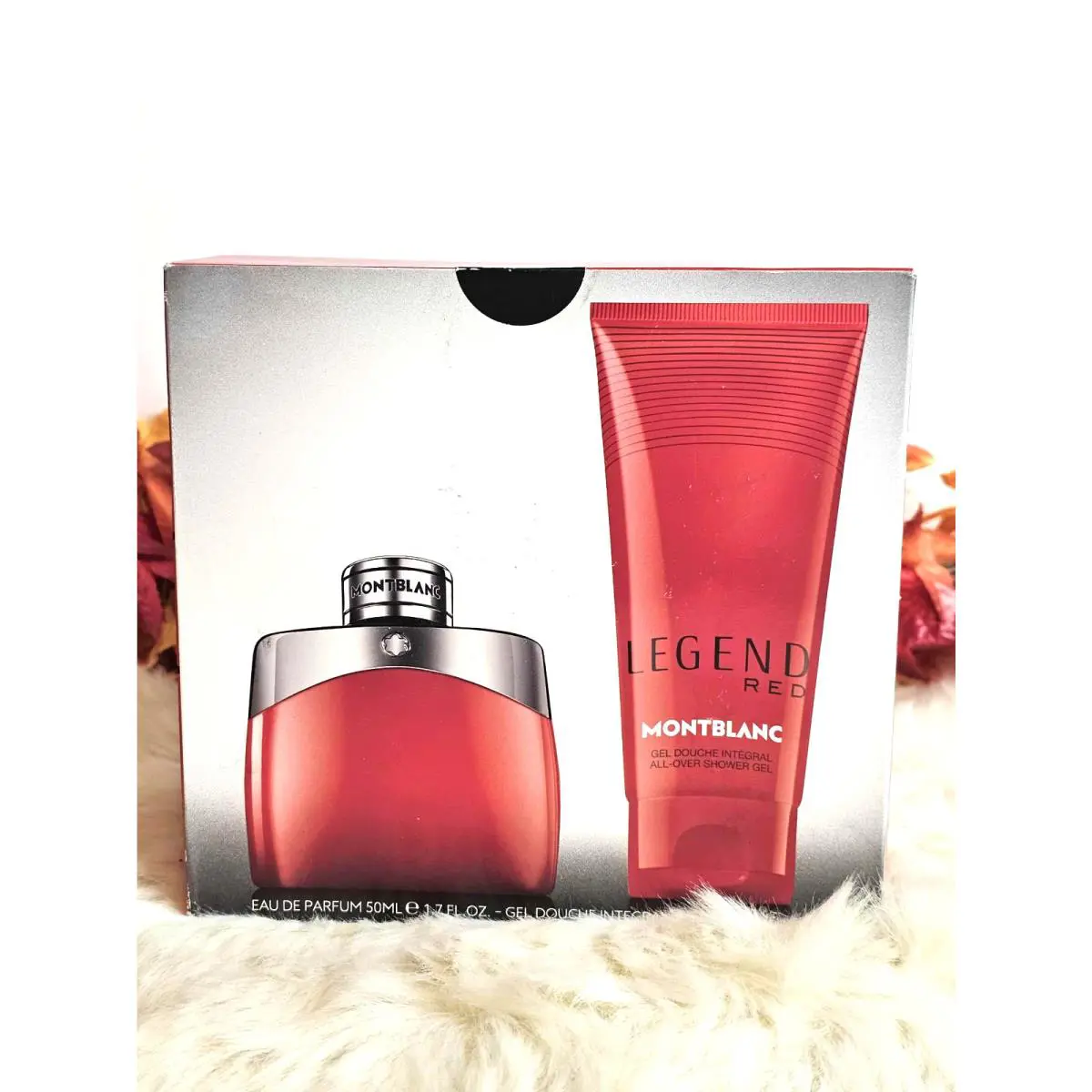 Montblanc Legend Red Mont Blanc Set For Men Cologne 1.7 Floz Body Gel 3.3 Floz