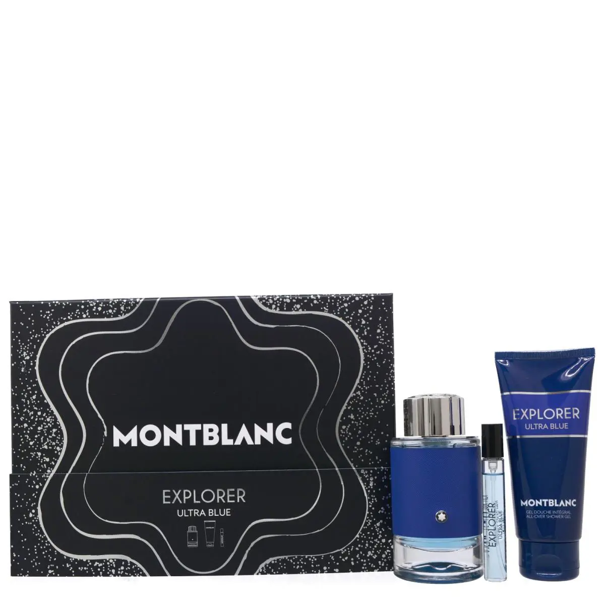 Montblanc Explorer Ultra Blue by Mont Blanc 3pc Gift Set For Men