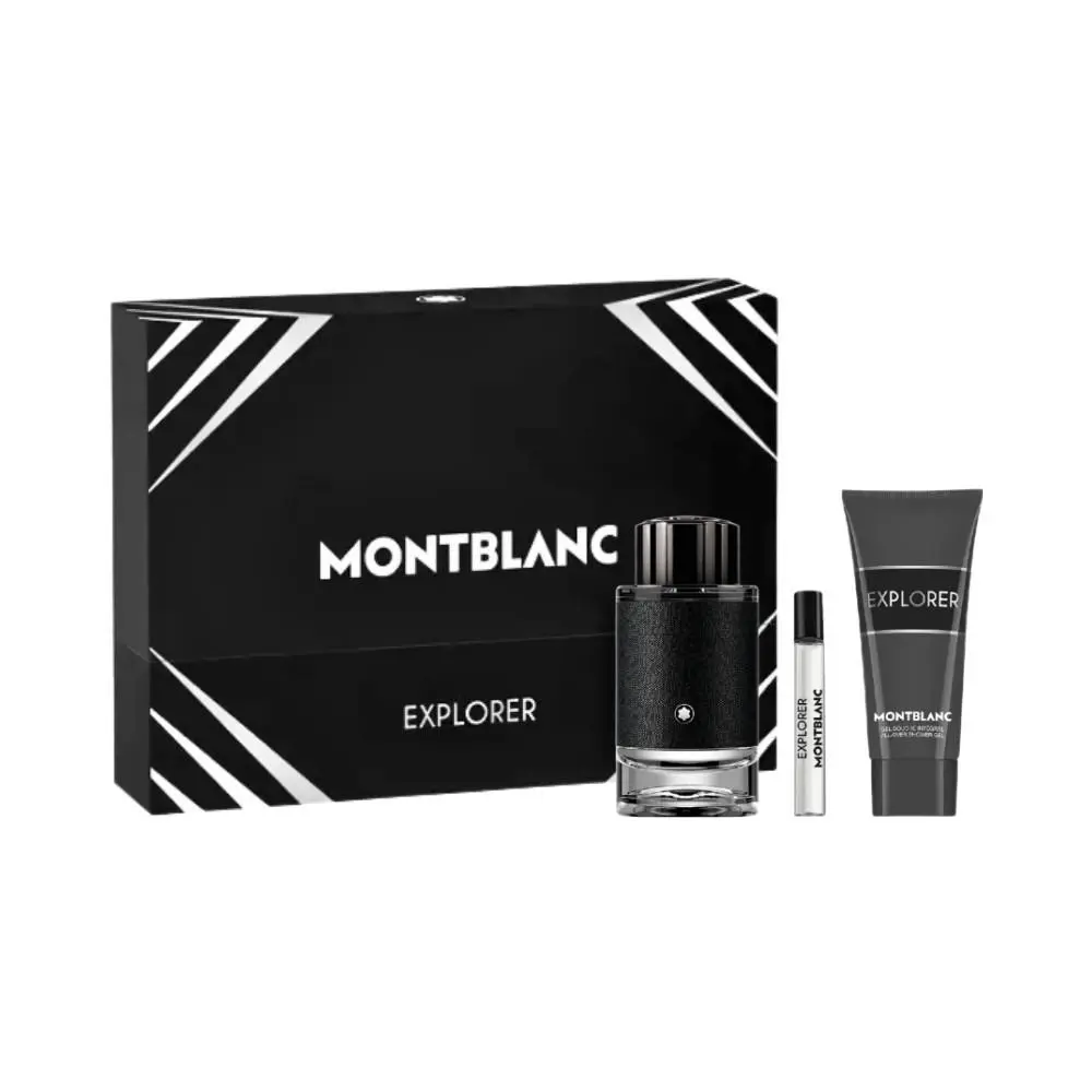 Montblanc Explorer by Mont Blanc 3 PC Eau de Parfum Gift Set For Men