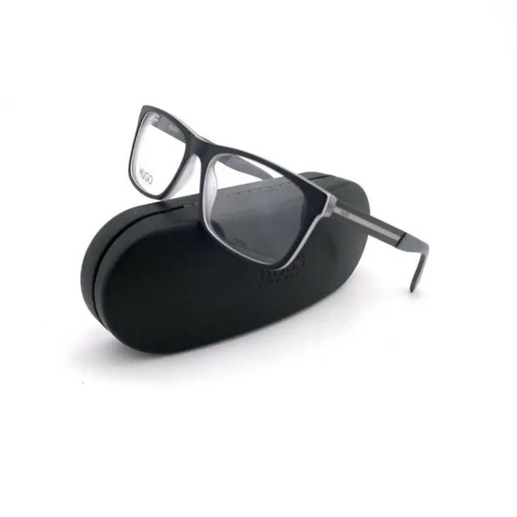 Hugo Boss Frames Matte Black Acetate HG0248 06W 54 17 140 Unisex Eyeglasses