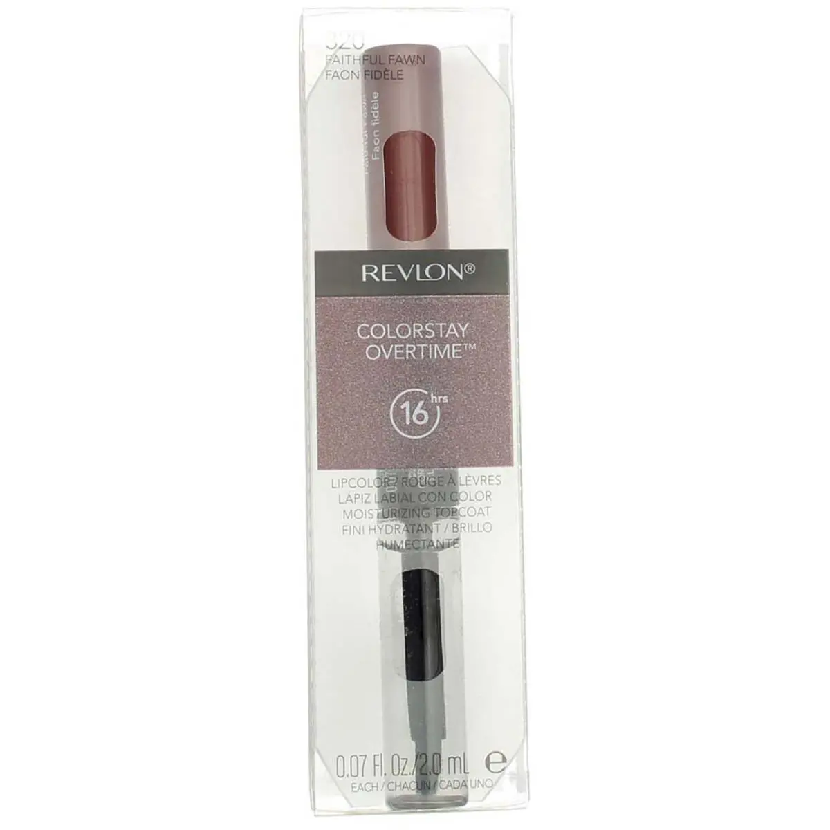 4 Pack Revlon Colorstay Overtime Lipcolor Faithful Fawn 320 0.07 oz