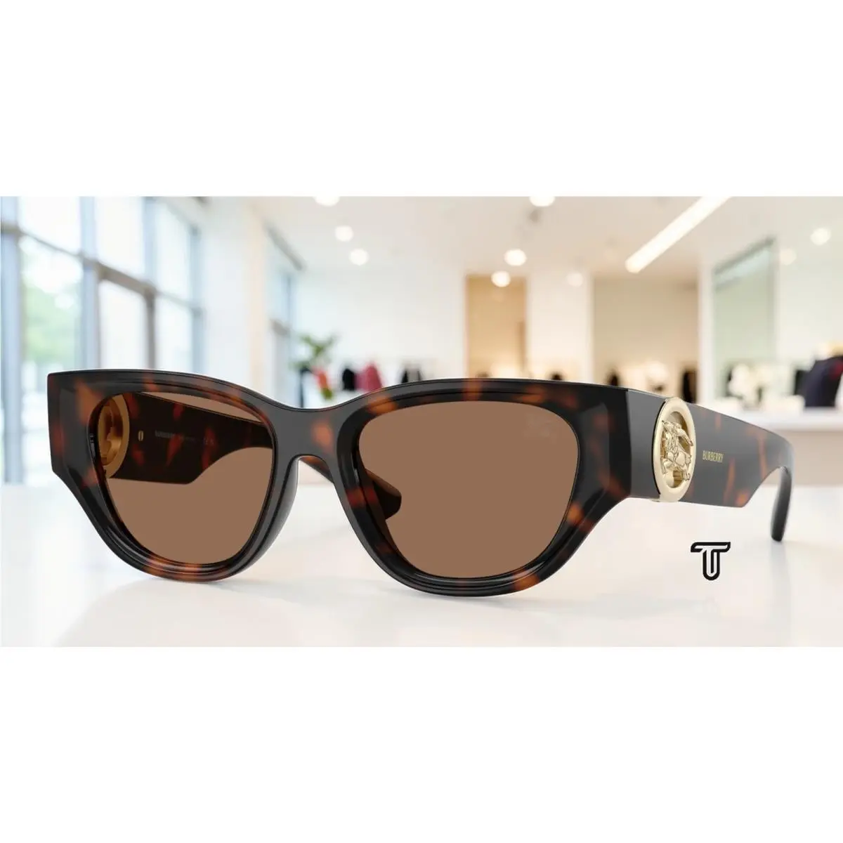 BE4467U 300273 Dark Havana Dark Brown 52 mm Women`s Sunglasses by Burberry