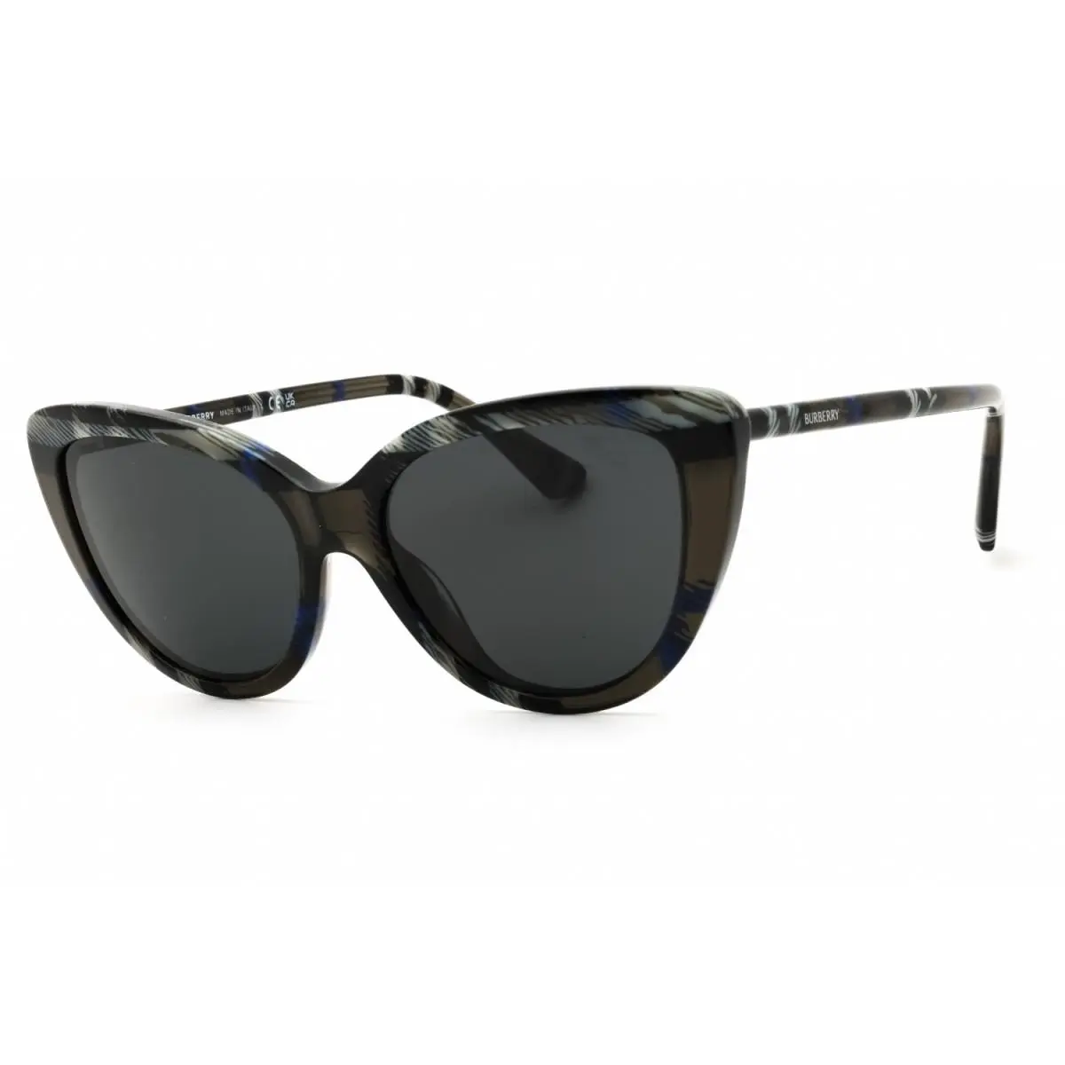 Burberry BE4457 416687 Check Lichen/dark Grey 55-17-140 Sunglasses