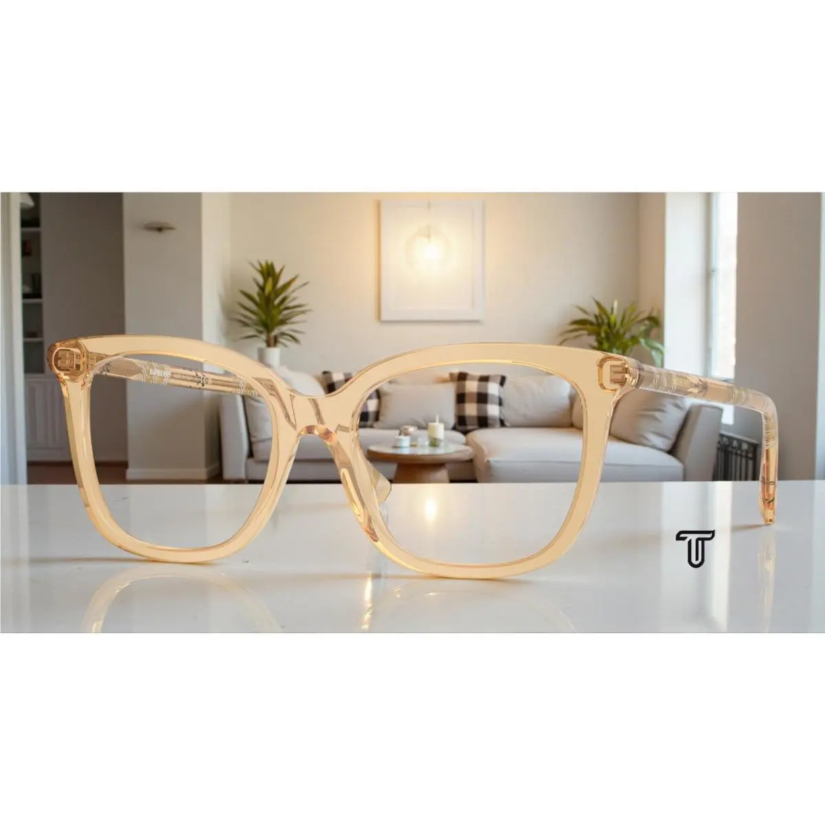 Burberry BE2430F 4167 Beige Demo Lens 53 mm Women`s Eyeglasses