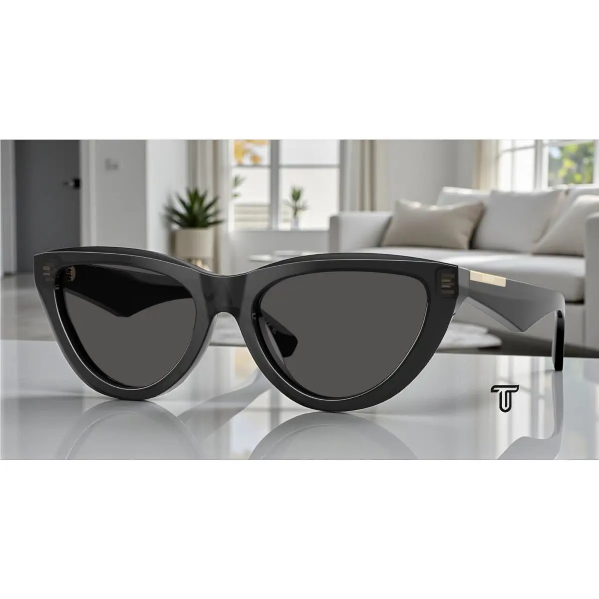 Burberry BE4436U 411287 Grey Dark Grey 55 mm Women`s Sunglasses