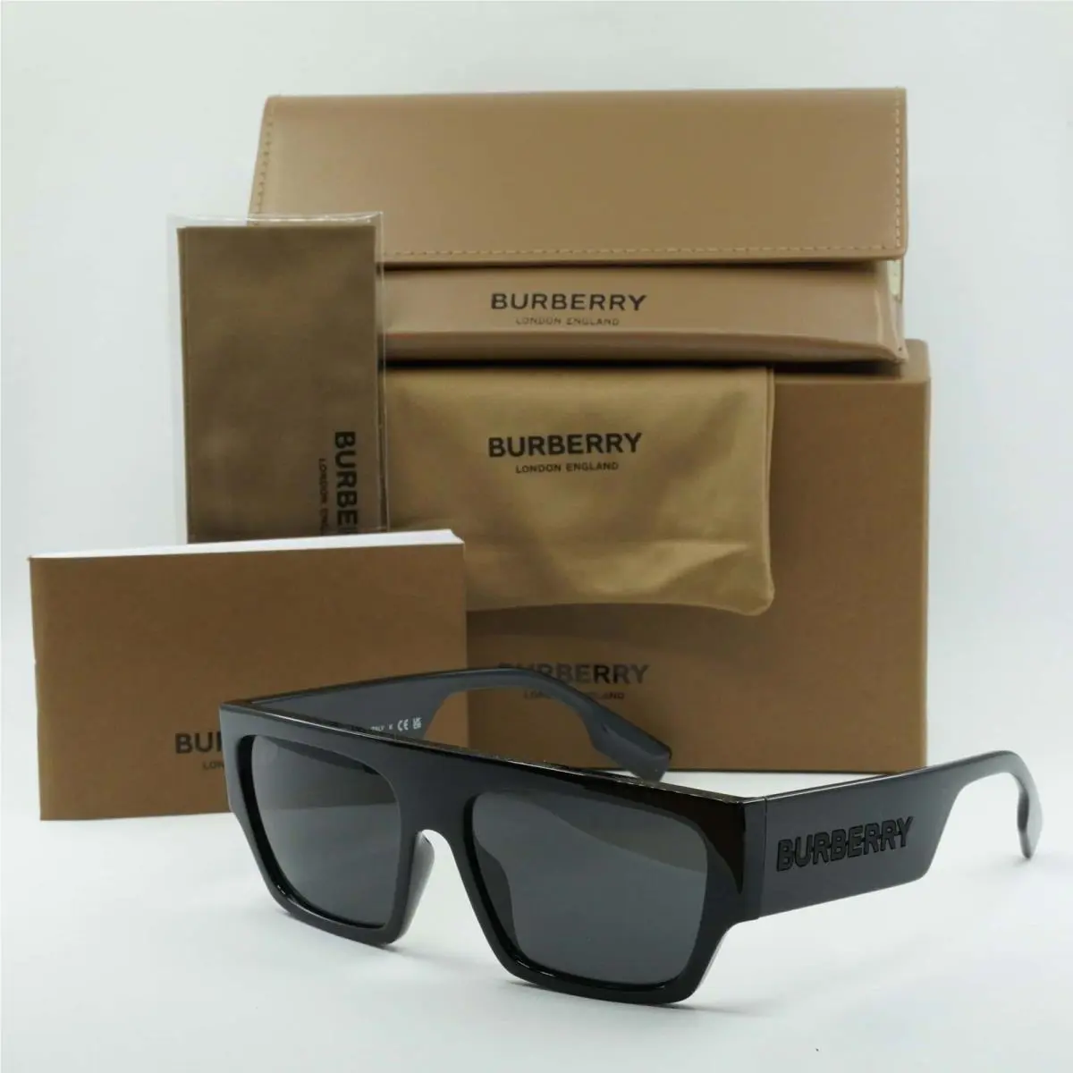 Burberry BE4397U 300187 Black/dark Grey 58-17-145 Sunglasses