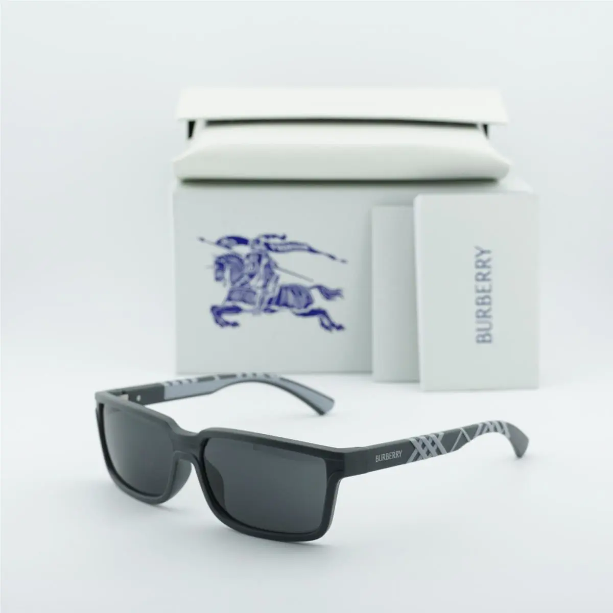 Burberry BE4495D 423387 Matte Grey/dark Grey 61-15-145 Sunglasses