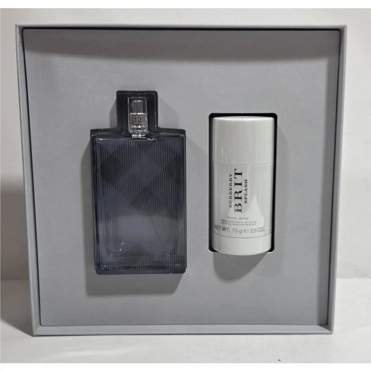 Burberry Brit Splash 3.3 FL OZ Edt Spray Deodorant Stick 2.5 OZ Gift Set