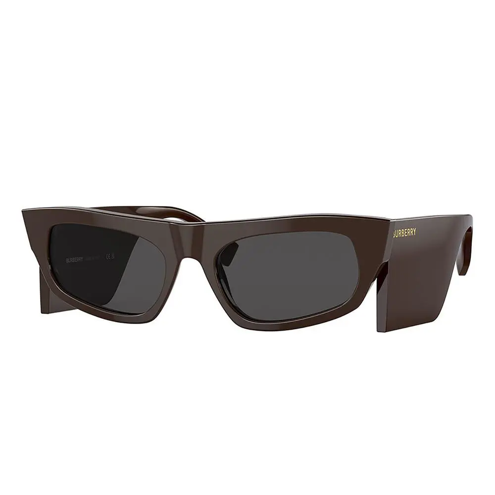 Palmer BE 4385 403787 Brown Plastic Fashion Sunglasses Grey Lens by Burberry