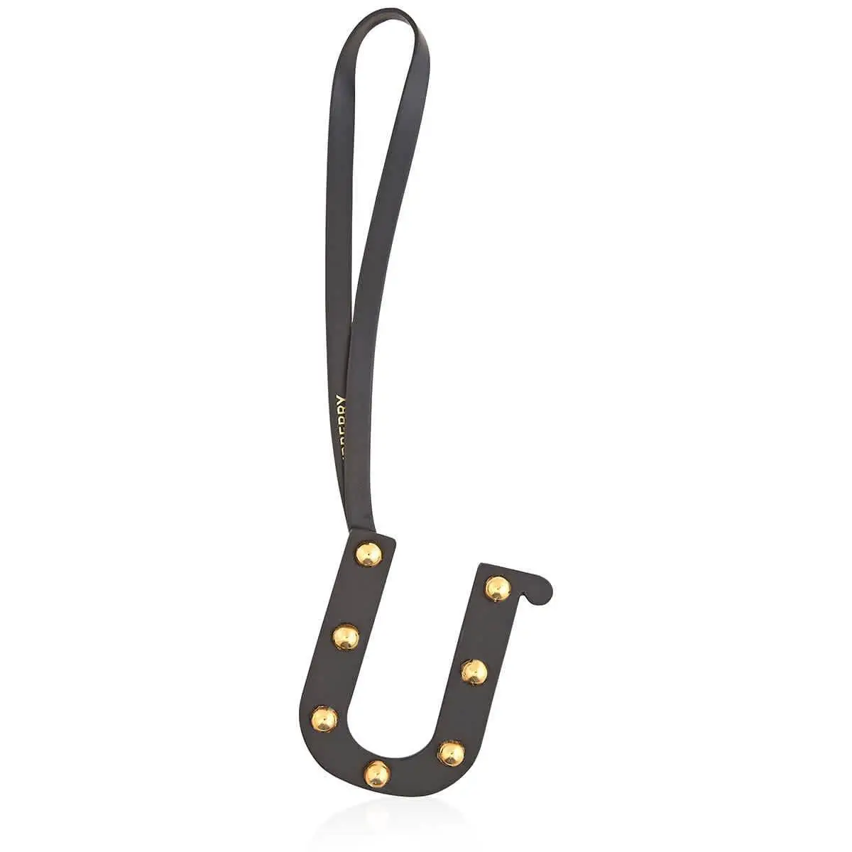 Burberry Studded Leather Alphabet U Charm 8023538