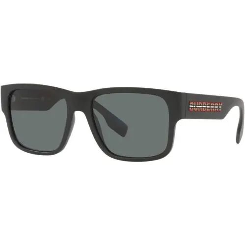 Knight BE4358 346481 Sunglasses 57mm Matte Black / Dark Grey Polarized by Burberry