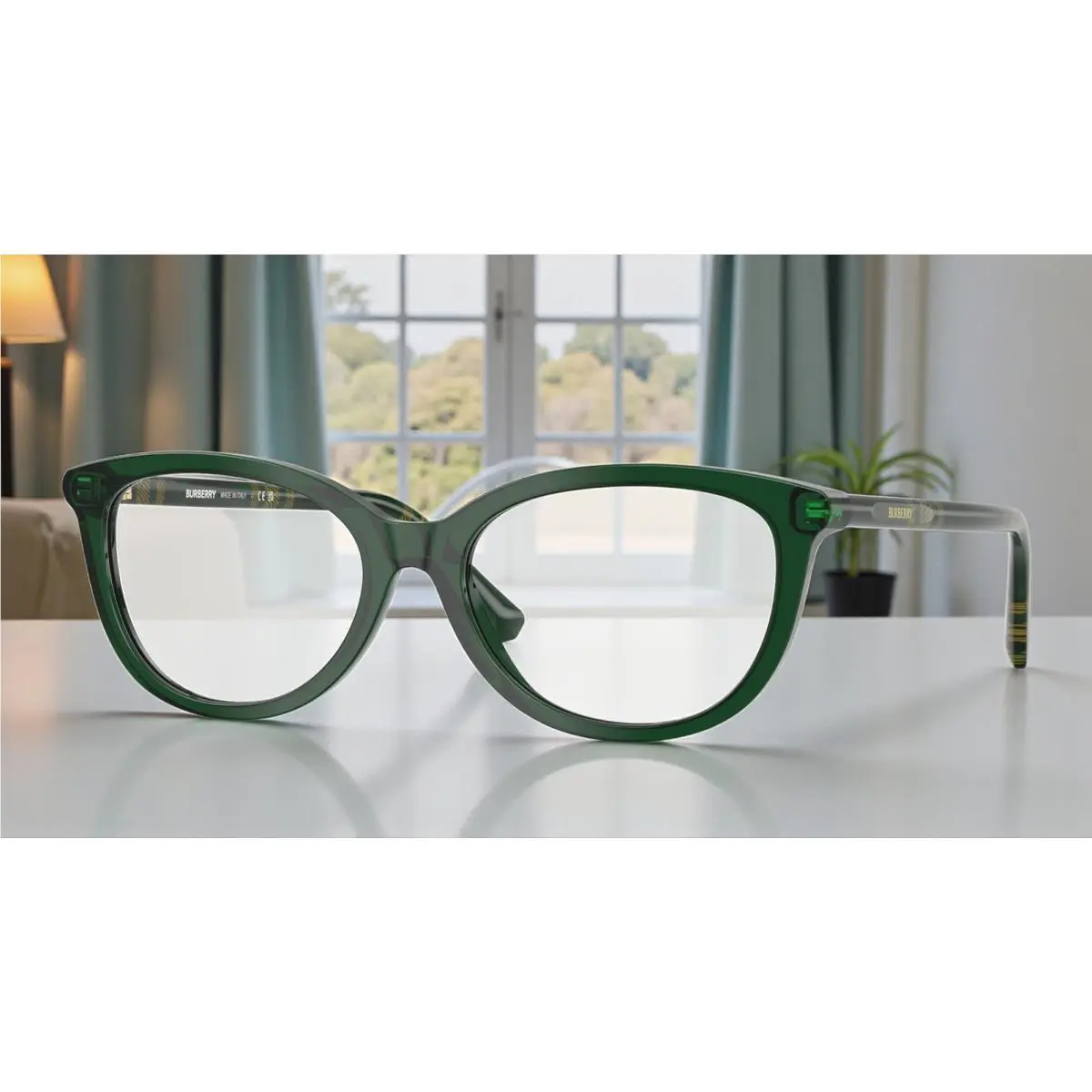 Burberry BE2431 4162 Green Demo Lens 52 mm Women`s Eyeglasses