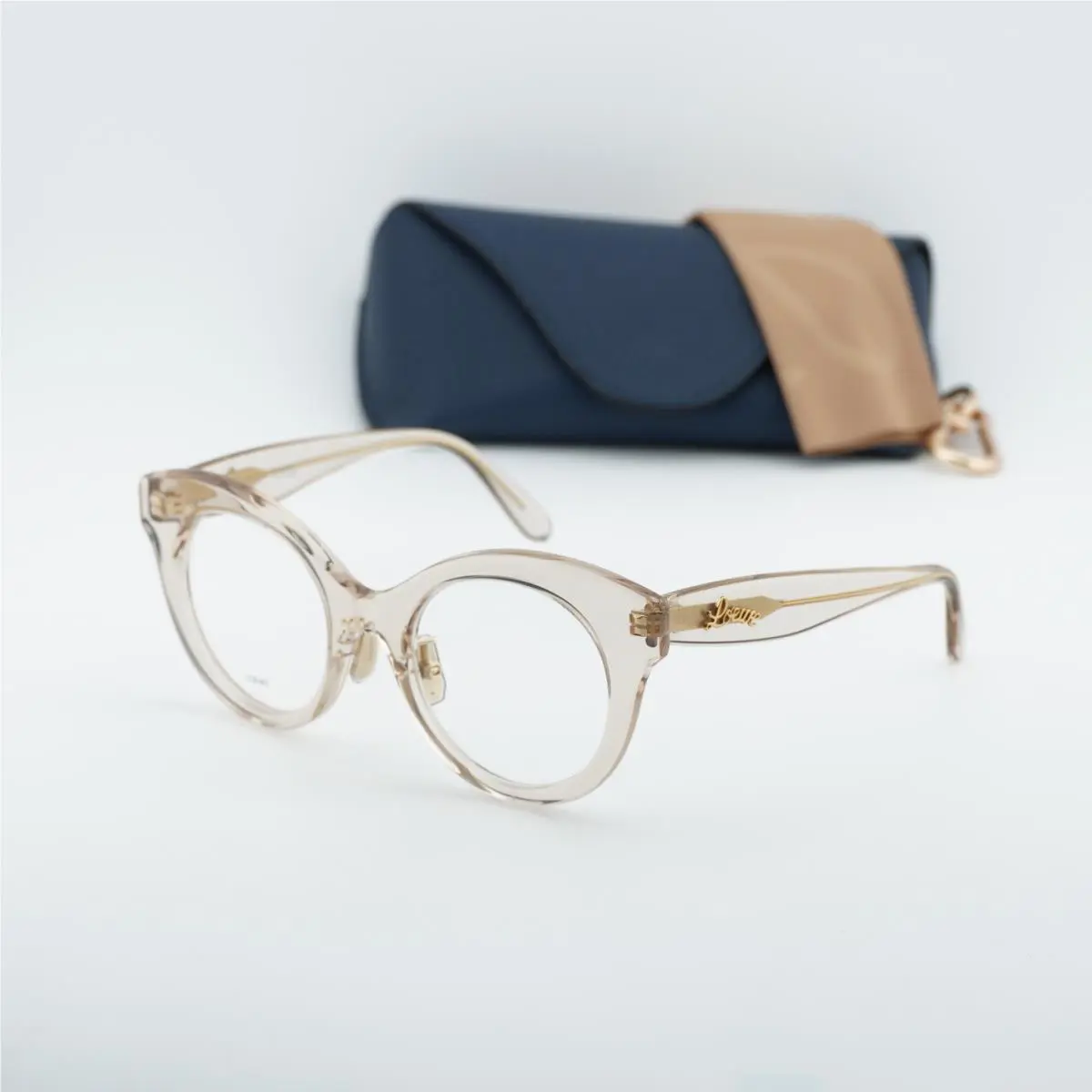Loewe LW50074F 057 Transparent Brown 50mm Eyeglasses
