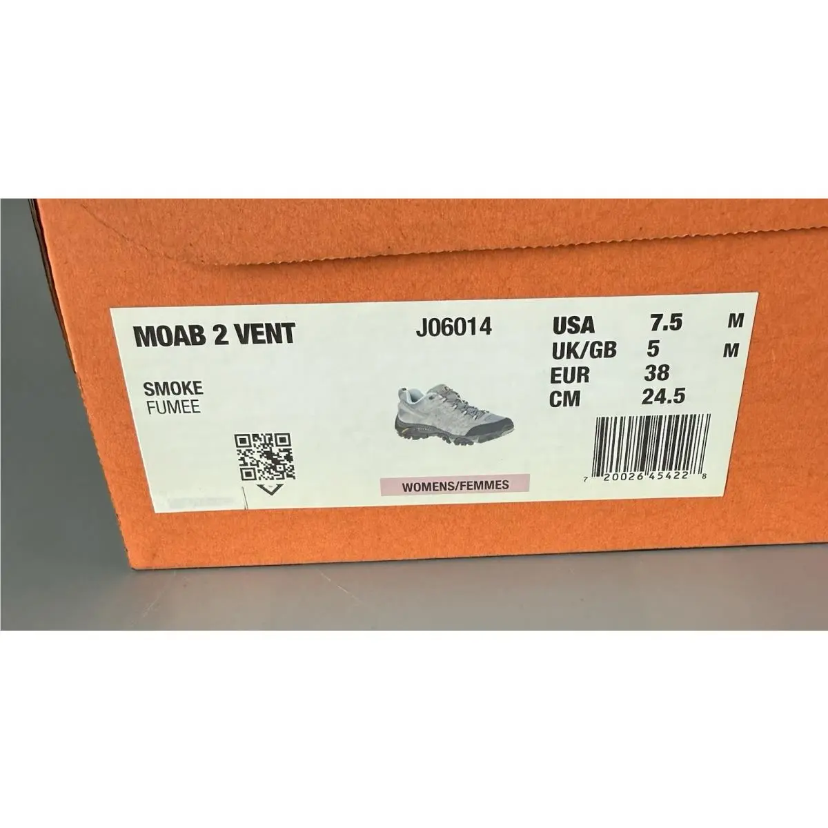 Merrell shoes - Merrell Moab 2 Vent - Moab Vent - J06014 - Smoke Gray (UPC: 0720026454228) 10