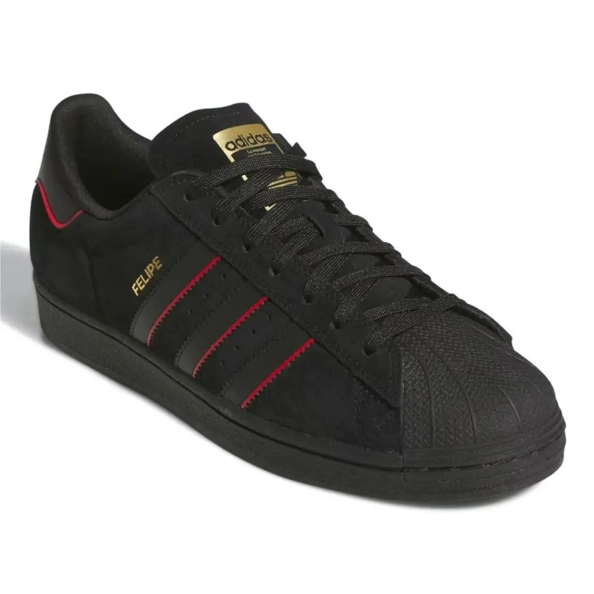 Adidas shoes - adidas Superstar - Superstar - Black, Manufacturer: Core Black / Better Scarlet / Gold Metallic 10