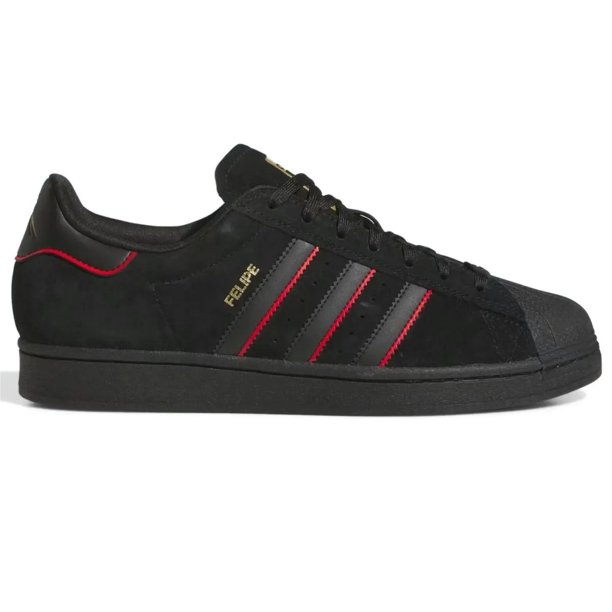Adidas shoes - adidas Superstar - Superstar - Black, Manufacturer: Core Black / Better Scarlet / Gold Metallic 31