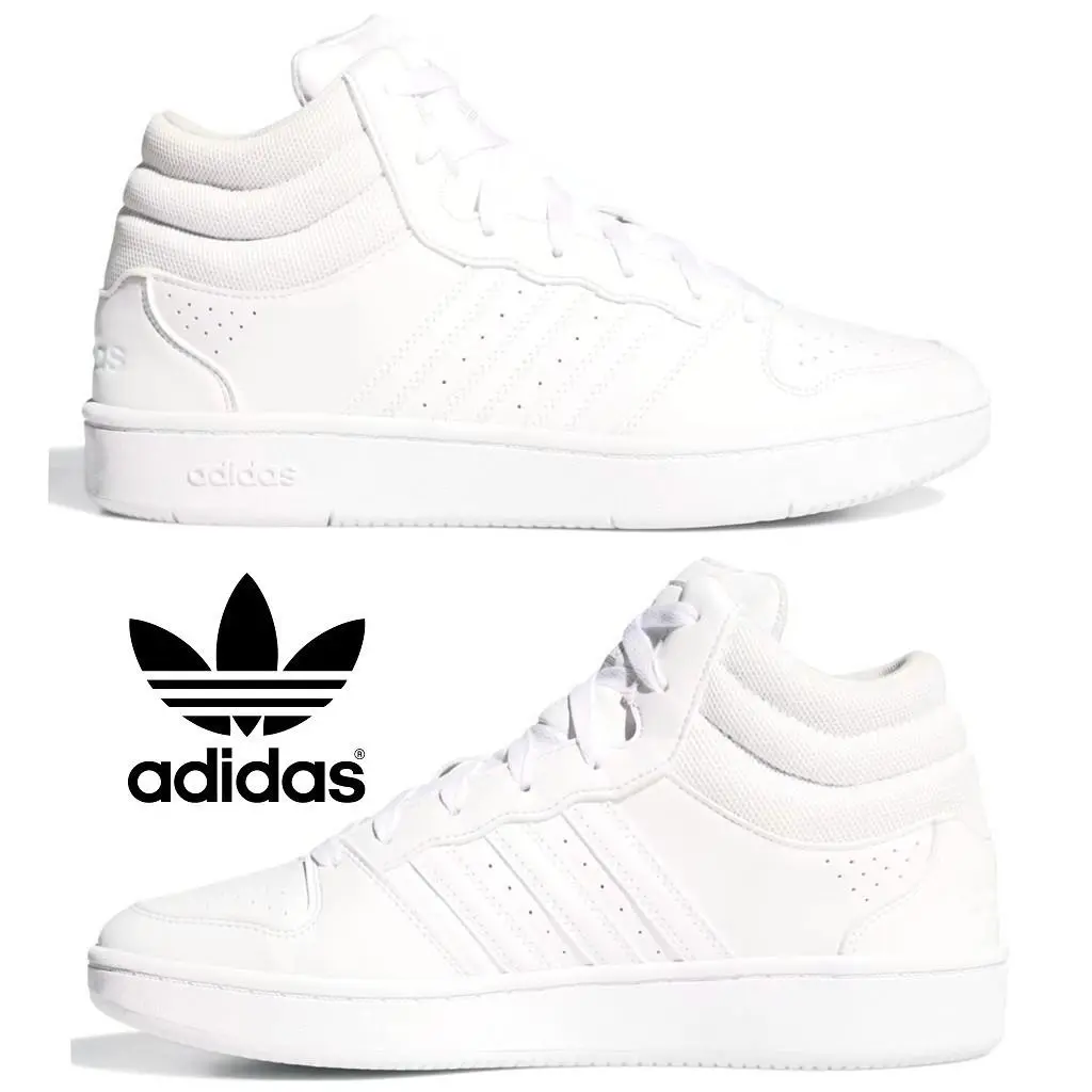 Adidas Originals Hoops Mid Classic Men`s Shoes Sneakers Sport Comfort Casual