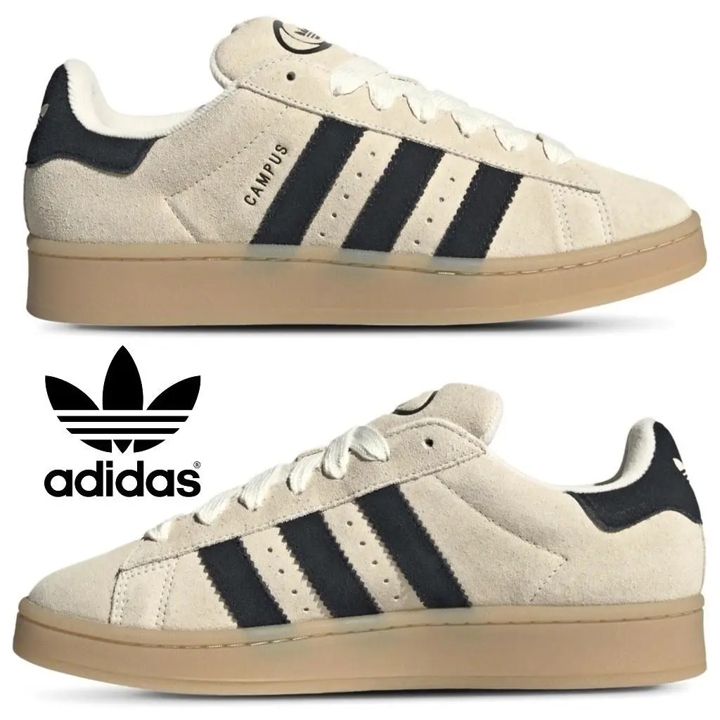 Adidas Originals Campus 00 Trainers Men`s Sneakers Walking Comfort Casual Shoes - Beige